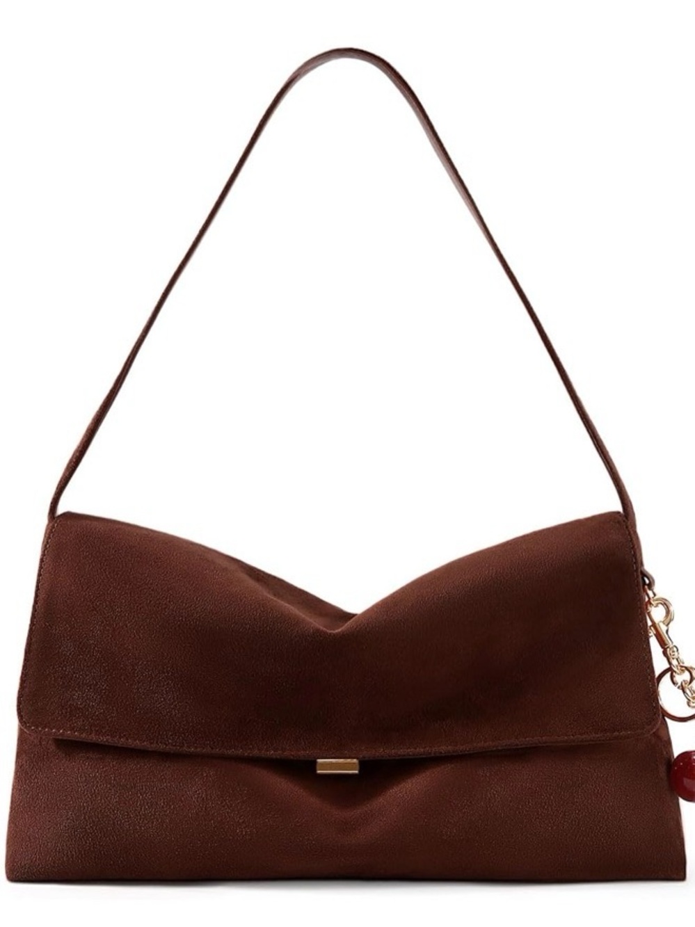 Faux Suede Slouchy Handbag
